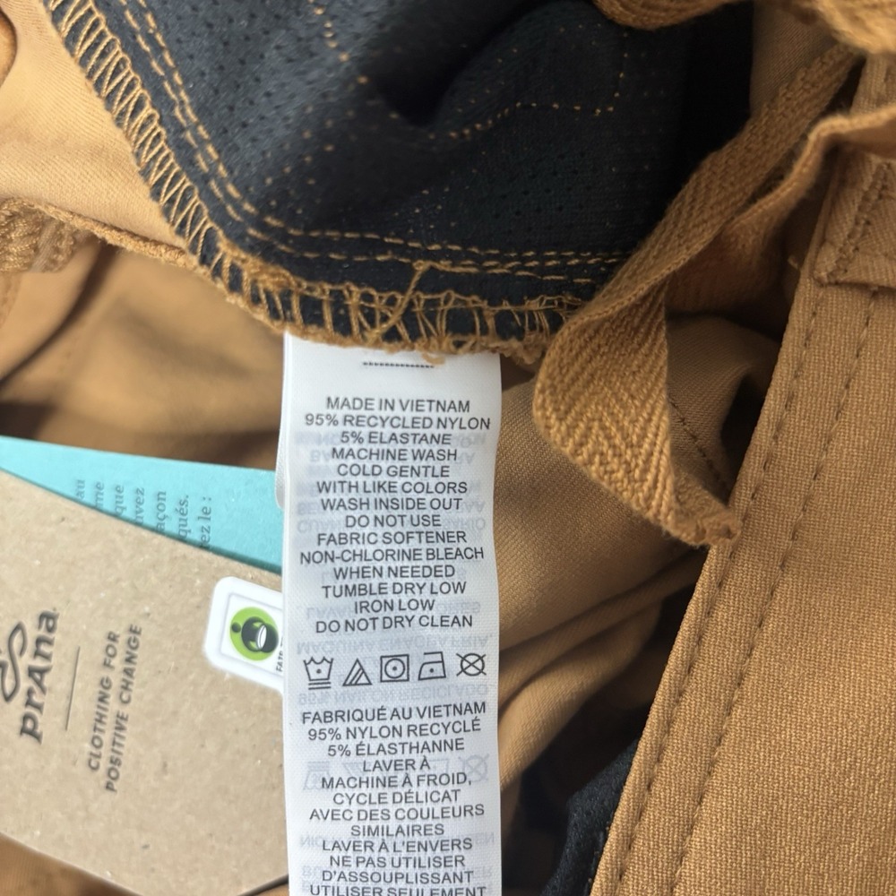Prana NWT Halle Straight Pant II in Earthbound Hiking Outdoor Pants Size 14 SH - Picture 10 of 13